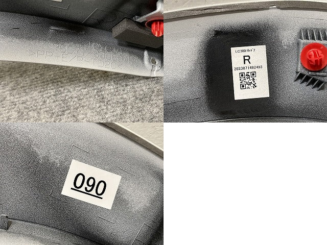 新車取り外し!ランドクルーザー/ランクル FJA300W/VJA300W 純正 右 リア ドア/オーバーフェンダー/フェンダーアーチモール 75077-60060 090(134322)