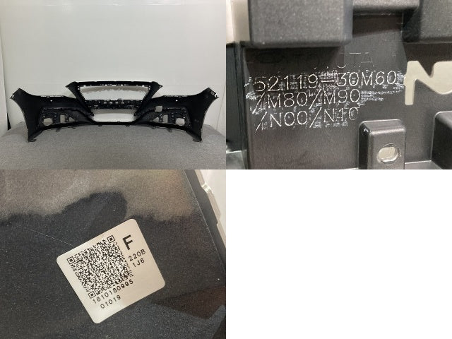 クラウン 220系/ARS220/AZSH20/AZSH21/GWS224 純正 フロント バンパー 52119-30M60 プレシャスシルバー 1J6 トヨタ(134331)
