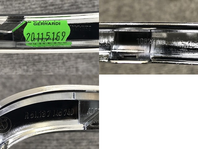 新品!7シリーズ E65/E66 純正 右 フロント グリルメッキガーニッシュ/グリルメッキモール 51.13 7 145 740 51137145740 BMW(134518)