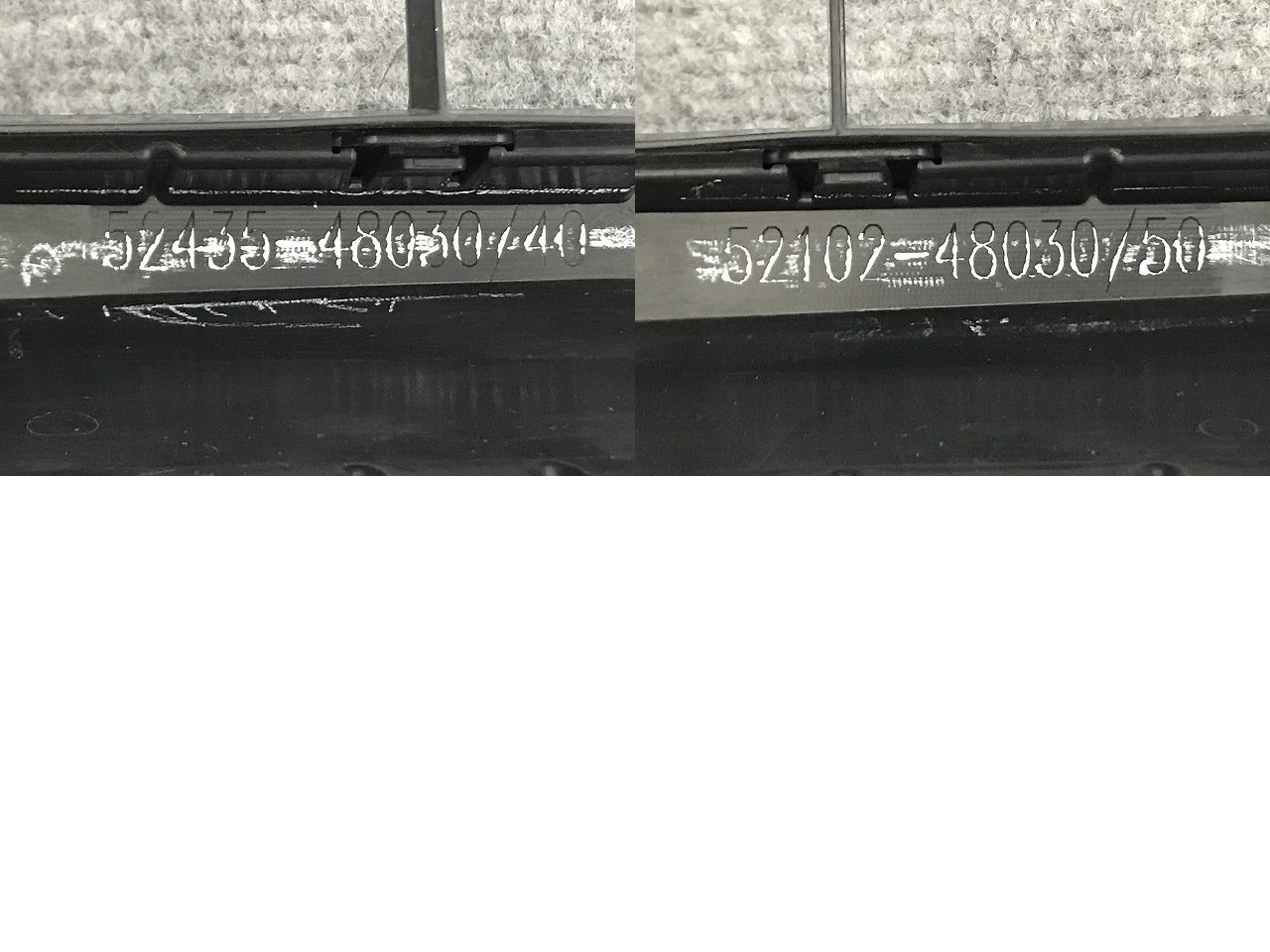 新車取り外し!RX/350/500h/Fスポーツ TALA15/TALH17 純正 フロント スポイラー 52102-48030/50 グラファイトブラック 223 レクサス(134655)