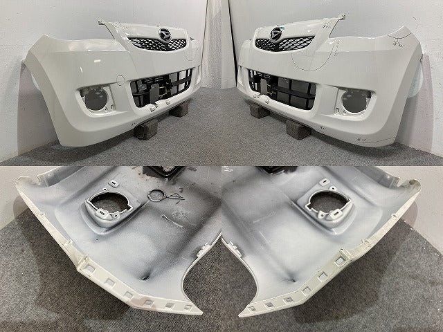 ミラ L275S/L275V/L285S/L285V 純正 フロント バンパー グリル/ロアグリル付 52119-B2550/52119L550 ホワイト ソリッド ダイハツ(134753)