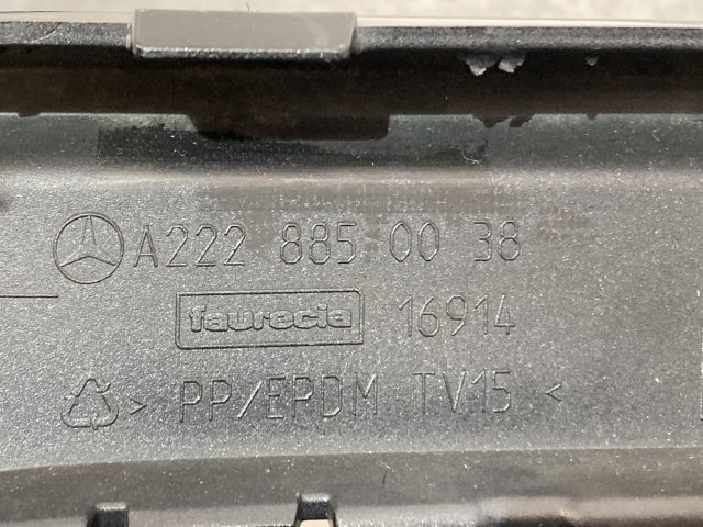 Sクラス AMG W222 純正 前期 リア スポイラー バンパーアンダーカバー/ディフェイザー A 222 885 00 38/2228850038 ベンツ(135040)
