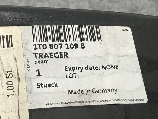 新品!トゥーラン 1T系 純正 フロント バンパーホースメント/クロスメンバー 1T0 807 109 B 1T0807109B フォルクスワーゲン(135282)