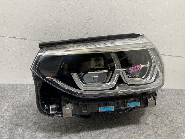 ジャンク!X3/X4 G01/G02 純正 前期 左 ヘッドライト/ランプ LED 8739655-04 BMW(135424)