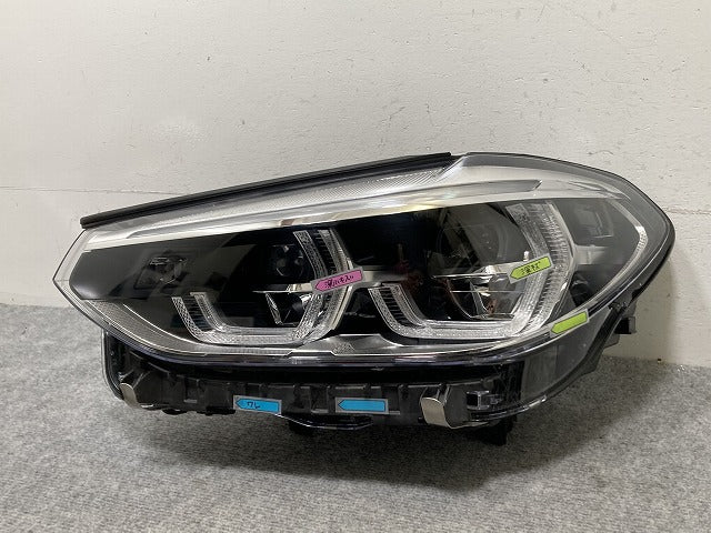 ジャンク!X3/X4 G01/G02 純正 前期 左 ヘッドライト/ランプ LED 8739655-04 BMW(135424)