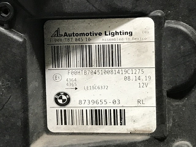 ジャンク!X3/X4 G01/G02 純正 前期 左 ヘッドライト/ランプ LED AL Automotive Lighting 8739655-03 BMW(135536)