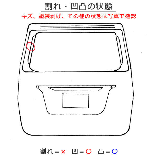ラフェスタ CWEAWN/CWEFWN 純正 リアゲート/バックドア/リアハッチ アルミニウムシルバー 38P 日産(135554)
