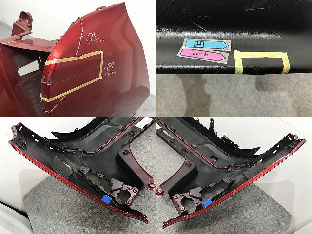 プリウス 50系/ZVW50/ZVW51/ZVW55 純正 前期 リア バンパー 52159-47110 エモーショナルレッド 3T7 トヨタ(135600)