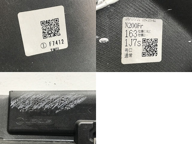 LS500/LS500h VXFA50/VXFA55/GVF50/GVF55 純正 前期 フロント バンパー 52119-50F20 ソニックチタニウム 1J7 レクサス(135670)