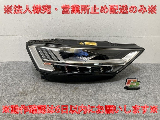 A8(D5) F8 純正 前期 右 ヘッドライト/ランプ LED レーザー/Laser 4N0.941.086.A/4N0941086A 4N0941114A アウディ(135681)