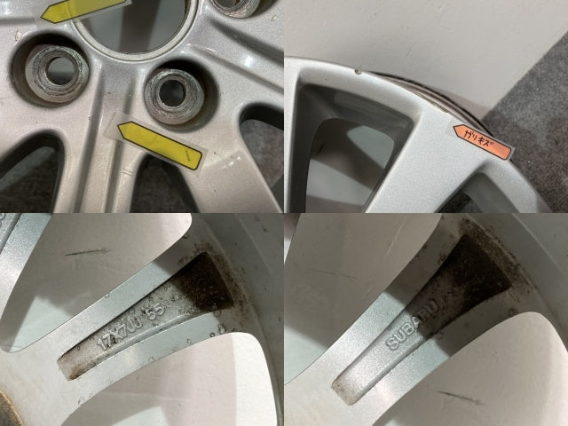 エクシーガ YA5/YAM 純正 ホイール 1本のみ 17x7JJ/ET55/5穴 5H/PCD100/ハブ径56mm 28111FG160 スバル(136033)