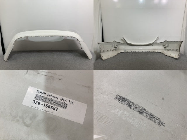 Cクラス/セダン W205 純正 前期 リア バンパー W205 885 01 38/W2058850138 ポーラーホワイト 149 メルセデスベンツ(136140)
