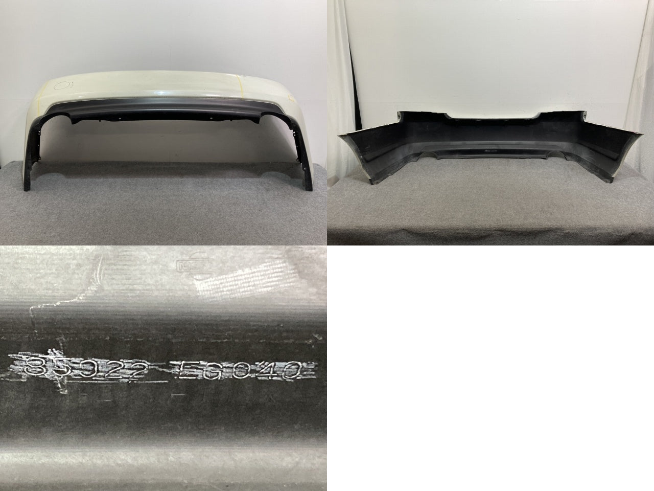 フーガ 50系/Y50/GY50/PNY50/PY50 純正 前期 リア バンパー 85022 EG040 クリスタルホワイトパール QAA 日産(136141)