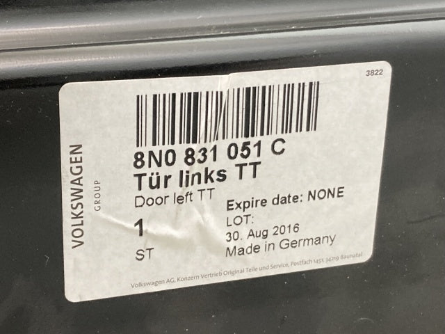 新品!TT(A4) 8N系 純正 左 フロント ドア 8N0831051C 未塗装 アウディ(136314)