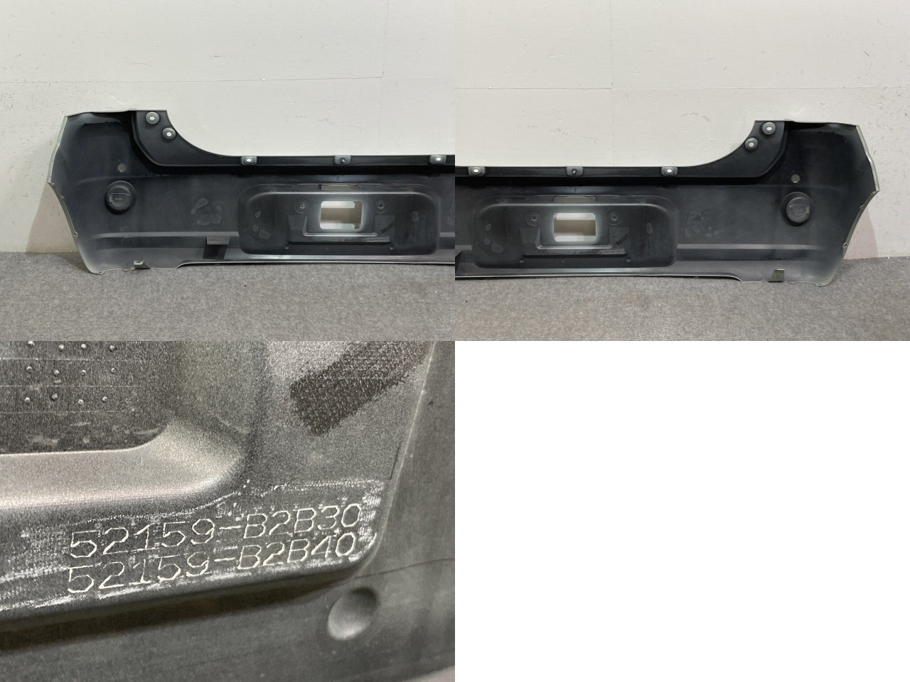 ミラ トコット/TOCOT LA550S/LA560S 純正 リア バンパー 52159-B2B30/40 セラミックグリーンメタリック G61 ダイハツ(136367)