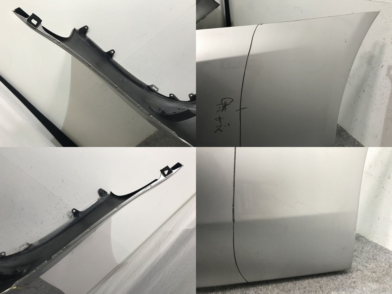 LS/LS460/LS600 USF40/USF41/USF45/USF46/UVF45/UVF46 純正 後期 リア バンパー 52159-50200 ソニックシルバー 1J2 レクサス(136670)