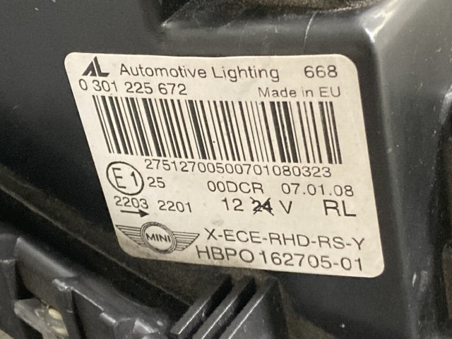 MINI/ミニ/クーパー R55 右 ヘッドライト/ランプ キセノン HID AFS無 バラスト AL Automotive Lighting 0 301 225 672 BMW(136708)