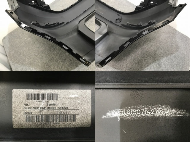 新品!ゴルフ6/GOLF VI 1KC系 純正 リア バンパー 510807421F ディープブラックパールエフェクト 2T フォルクスワーゲン(136869)
