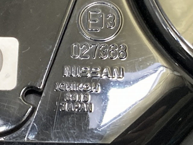 スカイライン/クロスオーバー J50/NJ50 純正 右 ドアミラー 18線 カメラ付 ICHIKOH 8313/027368 スーパーブラック KH3 日産(136887)