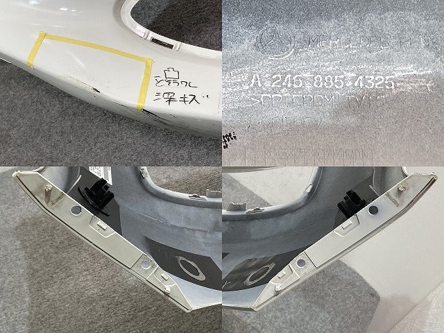Bクラス W246 純正 後期 フロント バンパー A 246 885 4325 ポーラーホワイト 149 メルセデスベンツ(137152)
