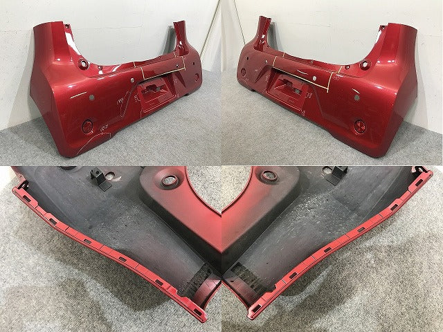 デイズ/EKワゴン B21W/B11W 純正 リア バンパー リフレクター付 6410C558ZZ スパークリングレッドメタリック RMR 日産(137154)