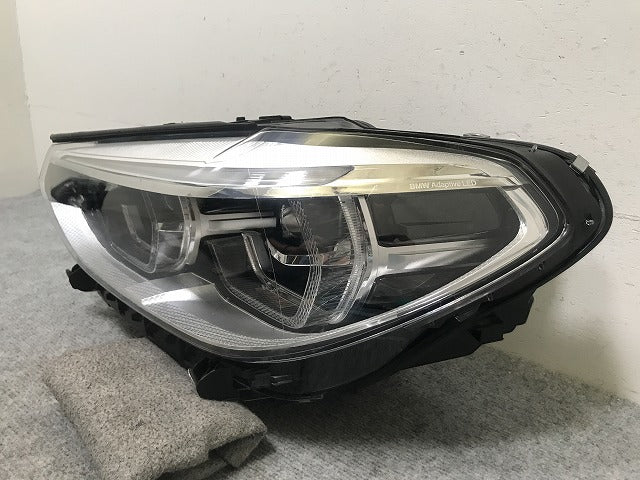ジャンク!X3/X4 G01/G02 純正 前期 左 ヘッドライト/ランプ LED 8739655-04 BMW(137301)
