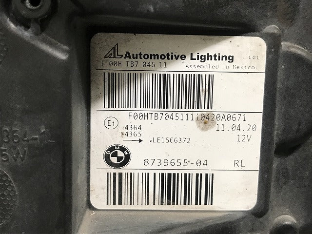 ジャンク!X3/X4 G01/G02 純正 前期 左 ヘッドライト/ランプ LED 8739655-04 BMW(137301)