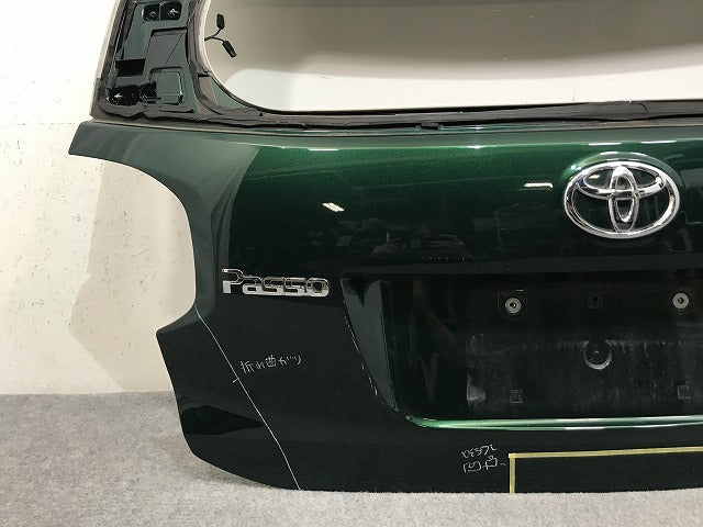 パッソ M700A/M710A 純正 リアゲート/バックドア/リアハッチ 内張り付 67149-B1150 67005-B1600-B0 ダークエメラルド G58 トヨタ(137336)