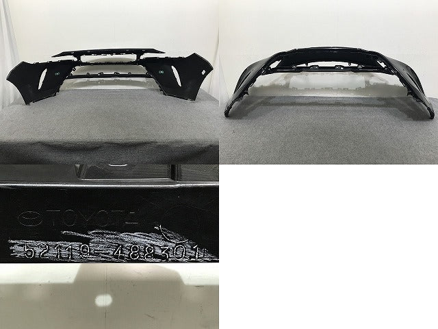 ハリアー 80系/MXUA80/MXUA85/AXUH80/AXUH85/AXUP85 純正 フロント バンパー 52119-488301 プレシャスブラックパール 219 トヨタ(137615)