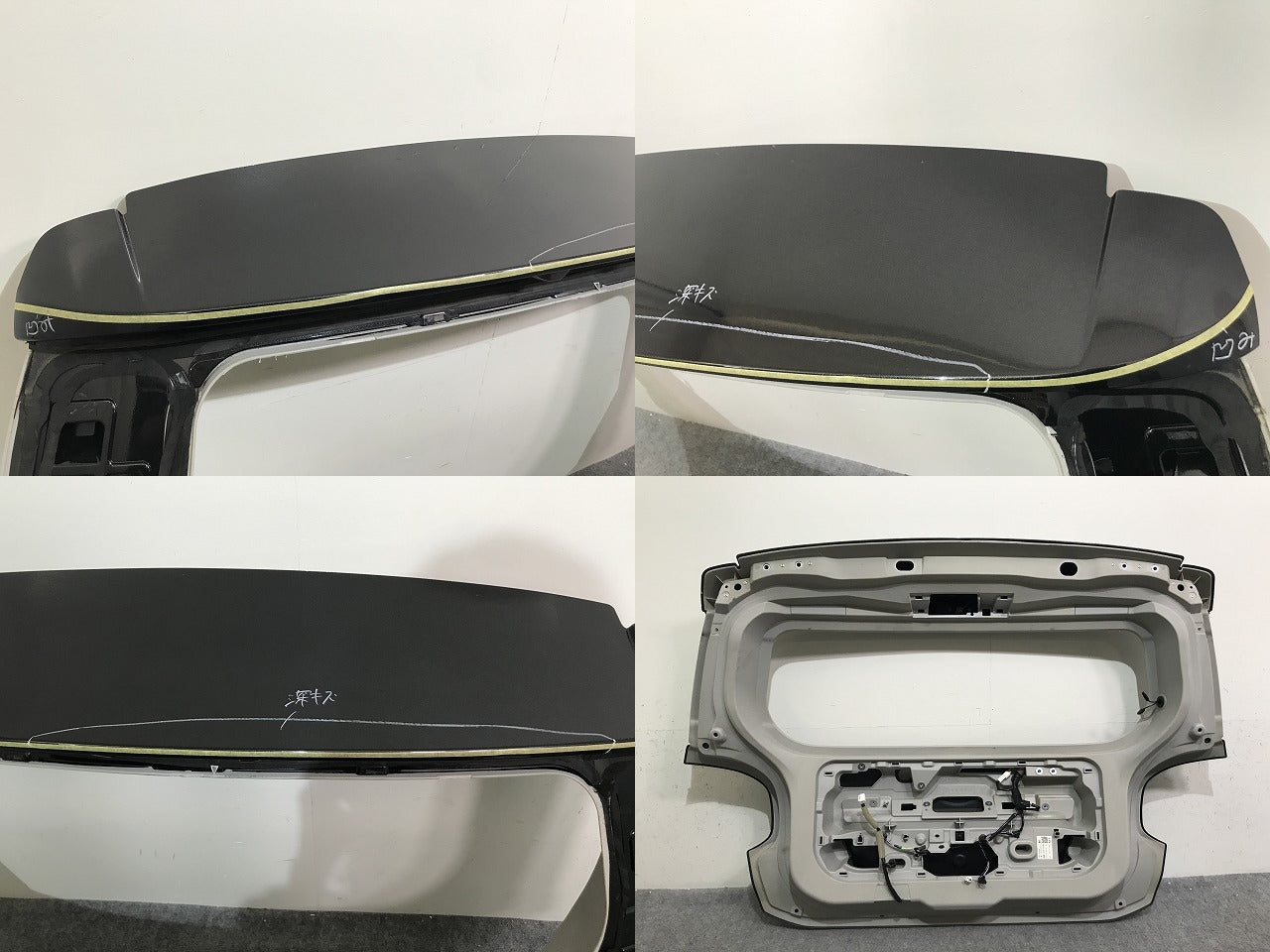 パッソモーダ M700A/M710A 純正 リアゲート/内張り付 67149-B1150 67005-B1600-B0 ブラックマイカ × ダークエメラルド XE3 トヨタ(137861)