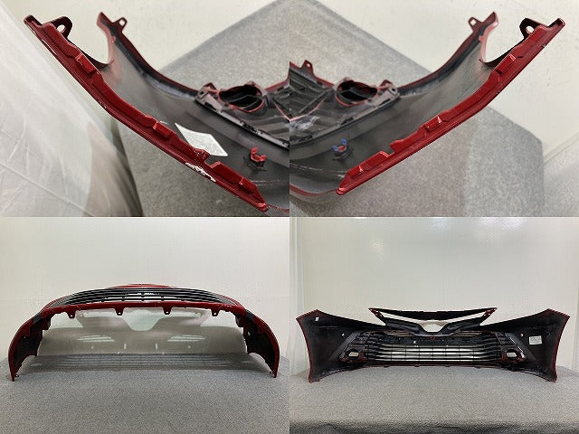 カムリ G/X ハイブリッド 70系/AXVH70/AXVH75 純正 前期 フロント バンパー ロアグリル付 52119-33A50 レッド メタリック トヨタ(137970)