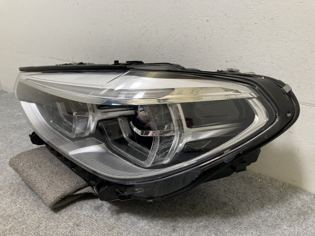 ジャンク!X3/X4 G01/G02 純正 前期 左 ヘッドライト/ランプ LED 8739655-03 BMW(138025)