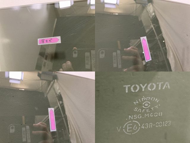新車外し!アルファード/ヴェルファイア 40/AGH40/AGH45 TAHA40W/TAHA45W AAHH40W/AAHH45W 純正 左スライドドアガラス 68104-V2010(138173)