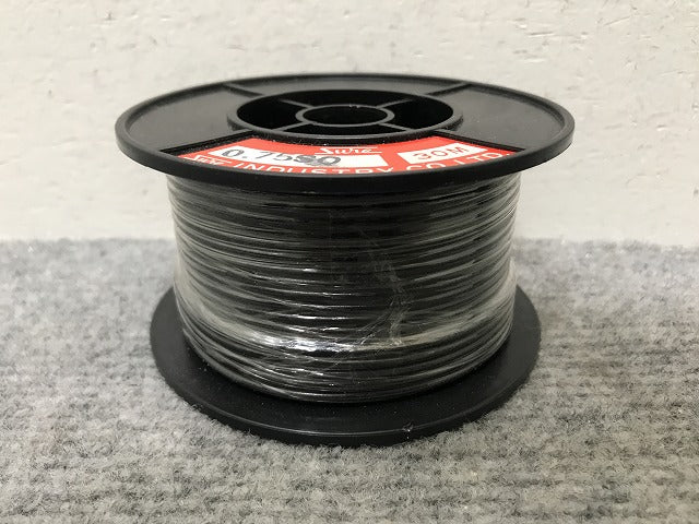 新品!自動車用低圧電線 AV線 0.75SQ 30m ブラック(138299)