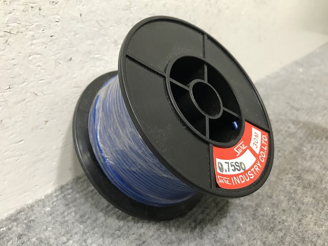新品!自動車用低圧電線 AV線 0.75SQ 30m ブルー(138301)