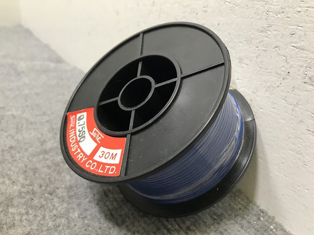 新品!自動車用低圧電線 AV線 0.75SQ 30m ブルー(138301)