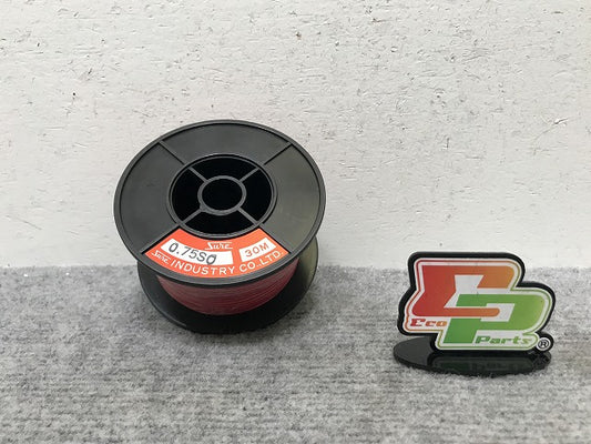 新品!自動車用低圧電線 AV線 0.75SQ 30m レッド(138302)