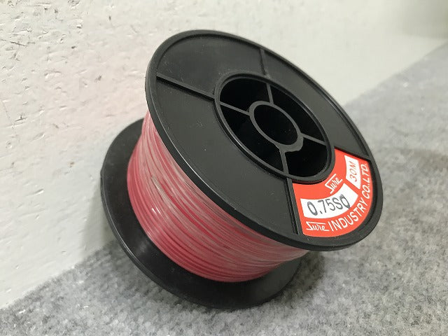 新品!自動車用低圧電線 AV線 0.75SQ 30m レッド(138302)