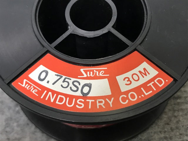 新品!自動車用低圧電線 AV線 0.75SQ 30m レッド(138302)