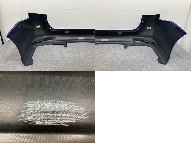 カローラ フィールダー 16系/NZE161G/NZE164G/NKE165G/ZRE162G 純正 後期 リア バンパー 52159-13300 ダークブルーマイカ 8W7(138468)