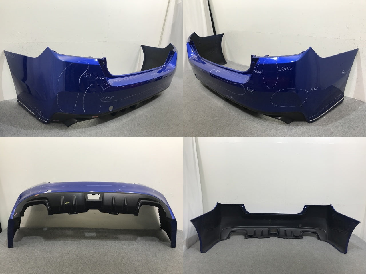 WRX STI VAB 純正 後期 リア バンパー 57704VA022 WRブルーパール K7X スバル(138474)