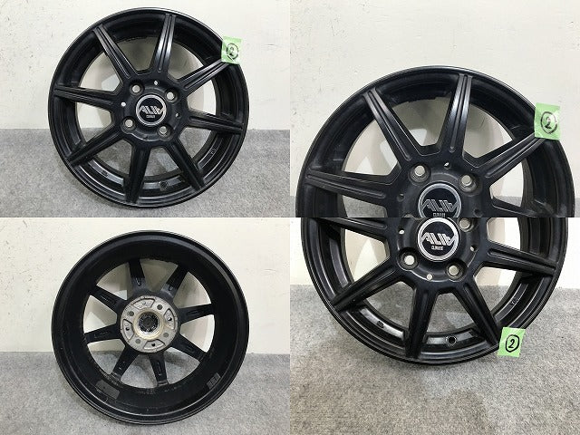 N-BOX タント ムーヴ スペーシア ルークス 社外 ホイール CLIMATE/クライメイト 4本セット 14x4.5/ET43/4穴 4H/PCD100/ハブ径62mm(138500)