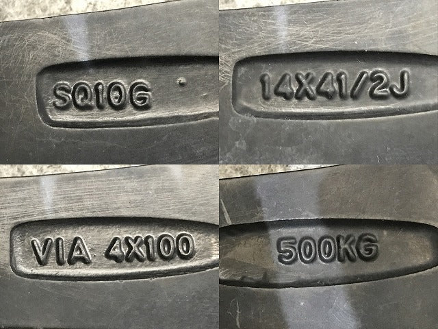 N-BOX タント ムーヴ スペーシア ルークス 社外 ホイール CLIMATE/クライメイト 4本セット 14x4.5/ET43/4穴 4H/PCD100/ハブ径62mm(138500)