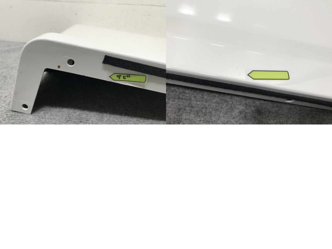 新車取り外し!ギガ 大型 2代目 2015- 10t 純正 右 リア フェンダー ホワイト ソリッド いすゞ(138661)