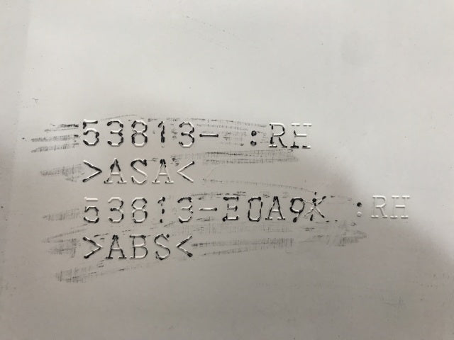 新車取り外し!プロフィア 3代目・2017年- 純正 右 フロント コーナーパネル/コーナーカバー 53813-E0A9* ホワイト ソリッド 日野(138856)