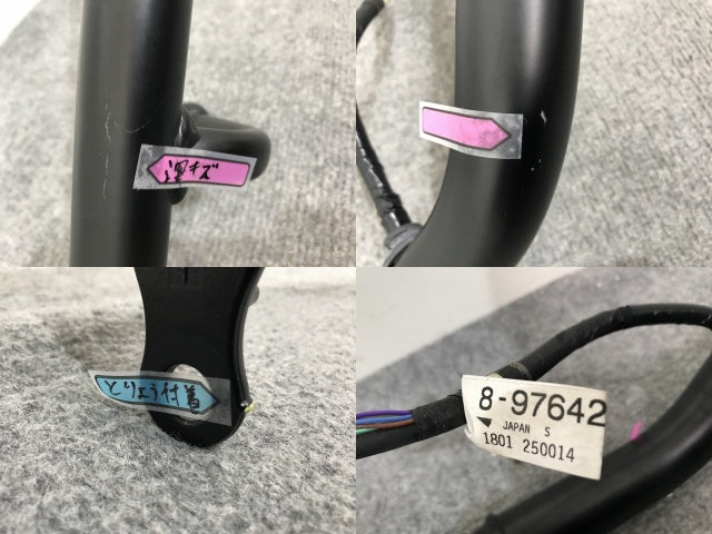 新車取り外し!ギガ 大型 2代目 2015- 純正 左 ドアミラー ステー ブラック ソリッド いすゞ(139014)