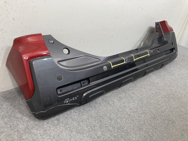 スペーシア ギア/フレアワゴンタフスタイル MK53S/MM53S 純正 リア バンパー 71811-79R7 フェニックスレッド ガンメタ 2トーン DW6(139177)