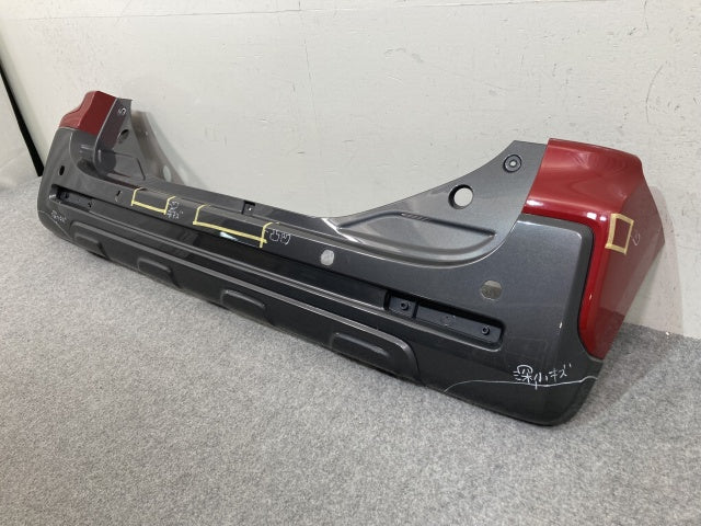 スペーシア ギア/フレアワゴンタフスタイル MK53S/MM53S 純正 リア バンパー 71811-79R7 フェニックスレッド ガンメタ 2トーン DW6(139177)