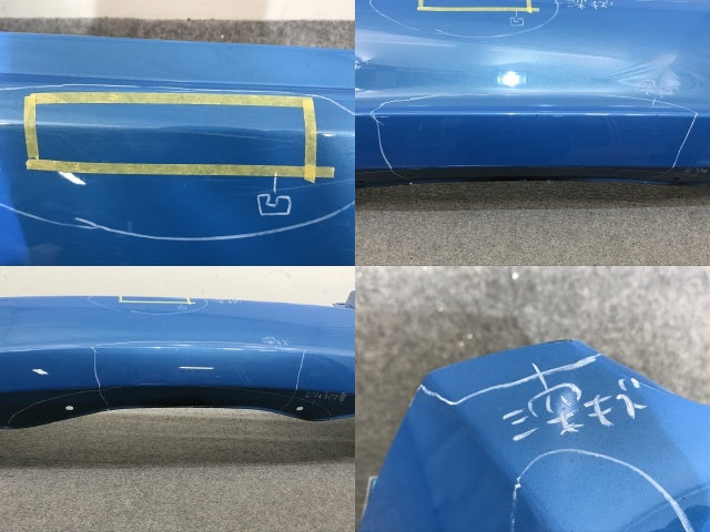 フィット GK3/GK4/GK5/GK6 ハイブリッド/GP5/GP6 純正 前期/中期 リアバンパー 71501-T5A-0000 ビビットスカイブルー B595P ホンダ(139212)