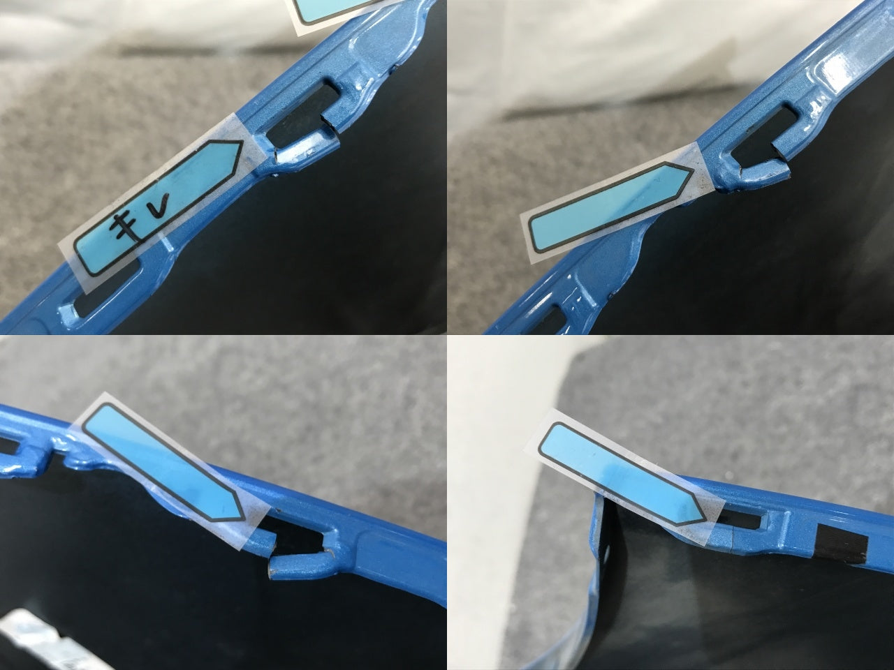 フィット GK3/GK4/GK5/GK6 ハイブリッド/GP5/GP6 純正 前期/中期 リアバンパー 71501-T5A-0000 ビビットスカイブルー B595P ホンダ(139212)
